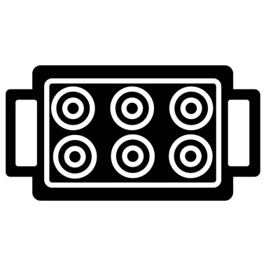 Elektrikli ısıtıcı. Basit illüstrasyon