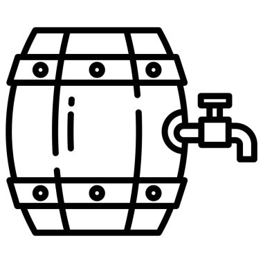 bira web simgesi, vektör illüstrasyonu 