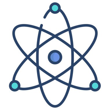 Basit vektör simgesi, atomun çizimi