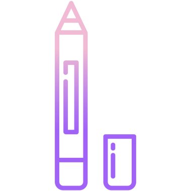 Kalem. Web simgesi basit illüstrasyon