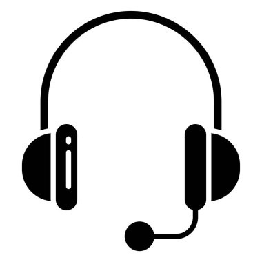 kulaklıklar web simgesi, vektör illüstrasyonu 