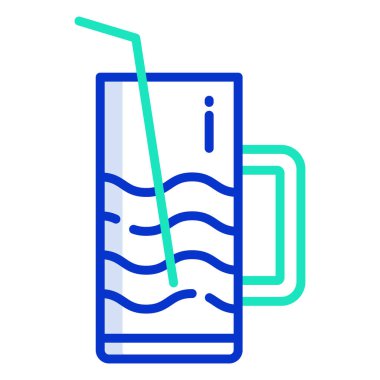 meyve suyu ikonu vektör illüstrasyonu 