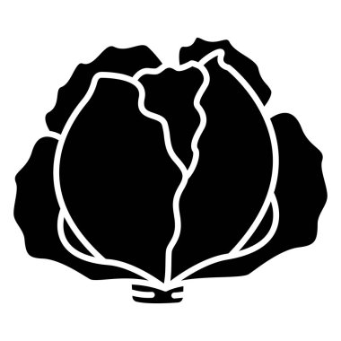 Lahana. Web simgesi basit illüstrasyon