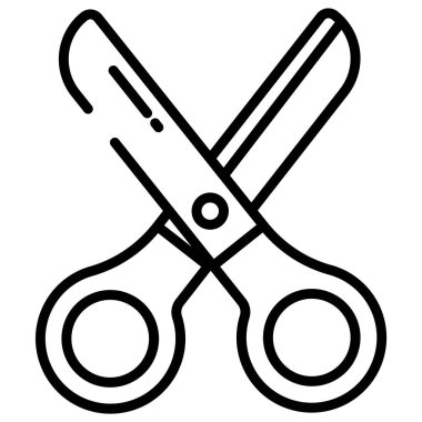 Makas. Web simgesi basit tasarım