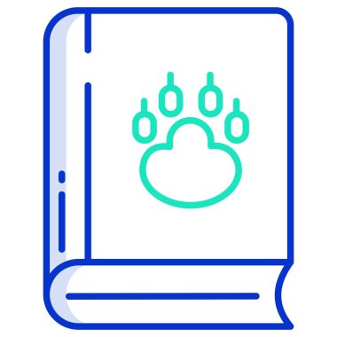 Kitap. Web simgesi basit illüstrasyon