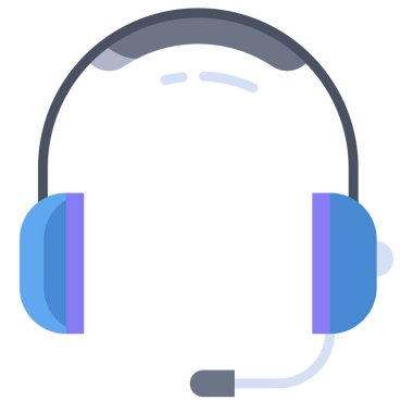 Kulaklık. Web simgesi basit illüstrasyon