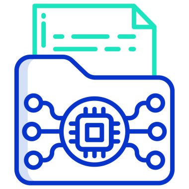 dosya web simgesi, vektör illüstrasyonu