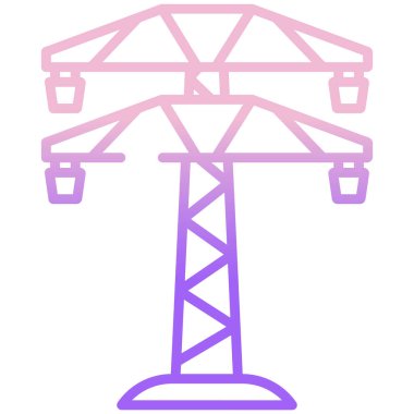 Elektrik güç simgesinin vektör illüstrasyonu