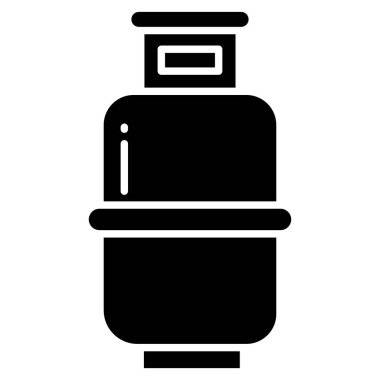 Gaz şişesinin basit vektör simgesi