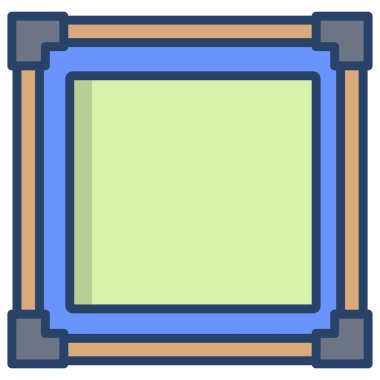 çerçeve simge vektör çizim 