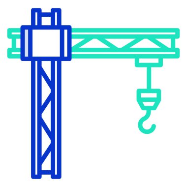 Web simgesi, vektör çizim vinç 