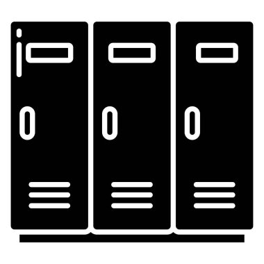 Okul dolapları vektör simgesi