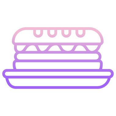 düz Ciabatta vektör resimleme