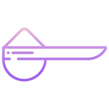 Mutfak kaşık simge vektör çizim