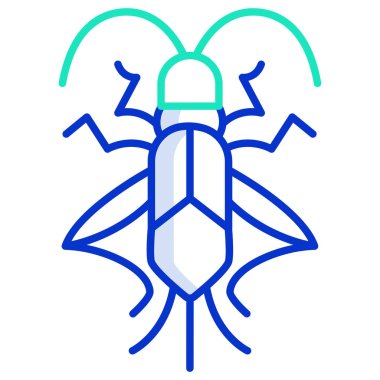 Böcek. Web simgesi basit illüstrasyon