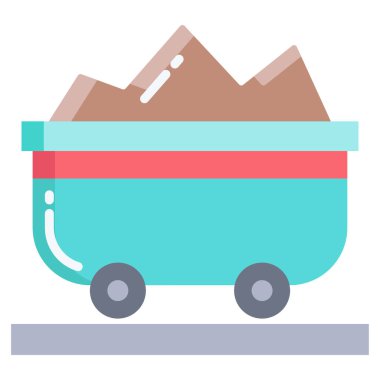 El arabası. Web simgesi basit tasarım