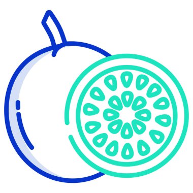 meyve ikonu vektör illüstrasyonu 