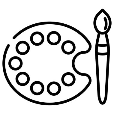 Boya fırçası. Basit tasarım