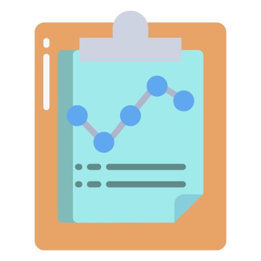 Rapor ver. Web simgesi basit illüstrasyon