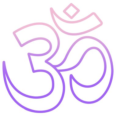 Bir lotus sembolünün vektör illüstrasyonu