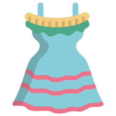 Meksika giysi vektörü simgesi modern basit tasarım