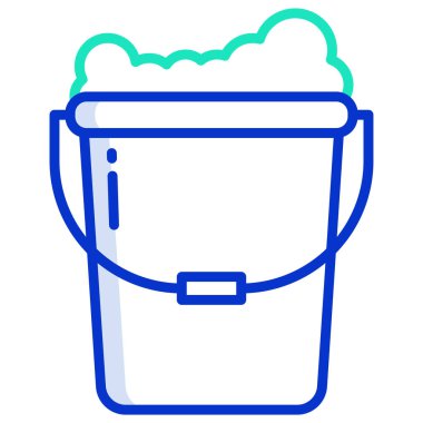 Kova. Web simgesi basit illüstrasyon