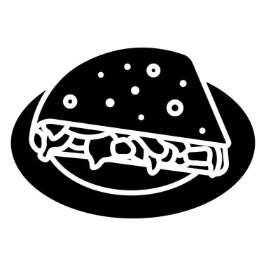 Quesadilla yemeğinin vektör çizimi, Meksika yemeği