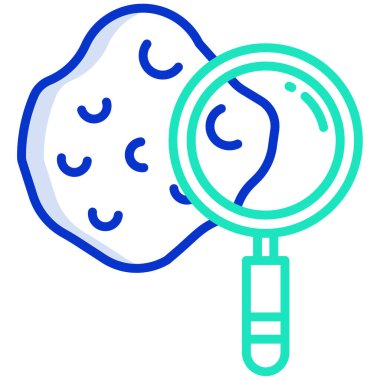 Büyütme cam araştırma döngüsü vektör simgesi 