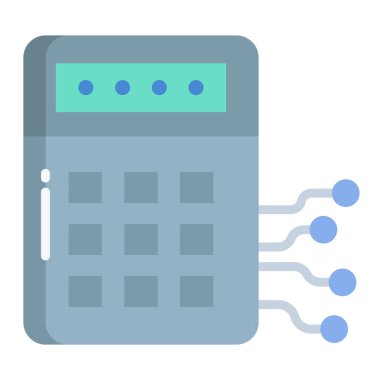 Beyaz arkaplanda basit vektör güvenlik simgesi