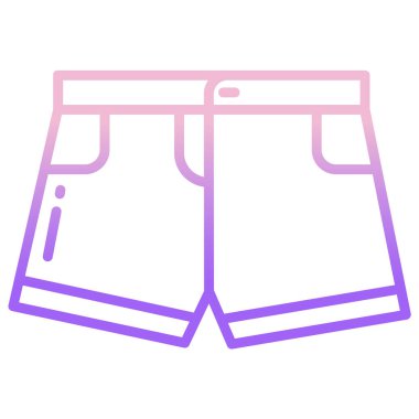 Beyaz arkaplanda basit vektör kısamı simgesi