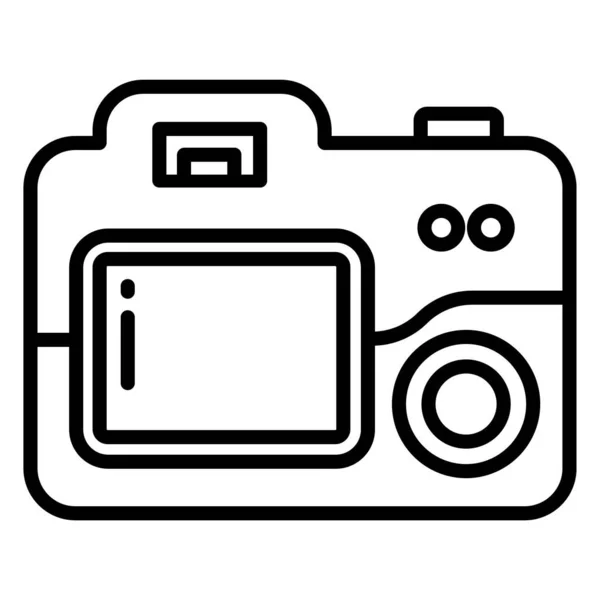 Kamera Ikona Web Prosta Ilustracja — Wektor stockowy