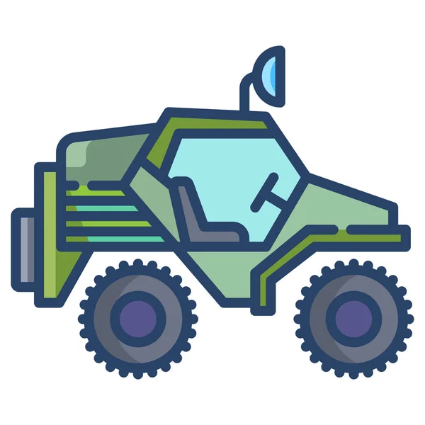 Traktor Web Symbol Einfache Illustration — Stockvektor