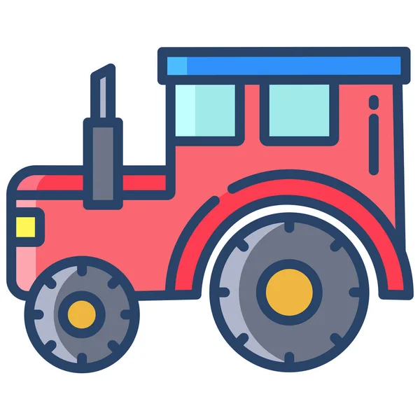 Icône Web Tracteur Illustration Vectorielle — Image vectorielle