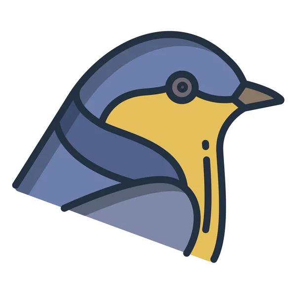 Symbol Für Schwalbenvogel Vektor — Stockvektor