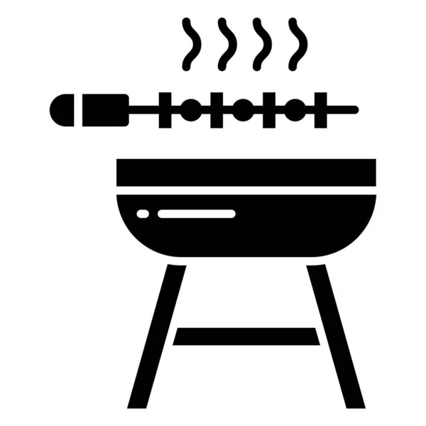 Simple Vector Icon Illustration Barbecue — Stock Vector