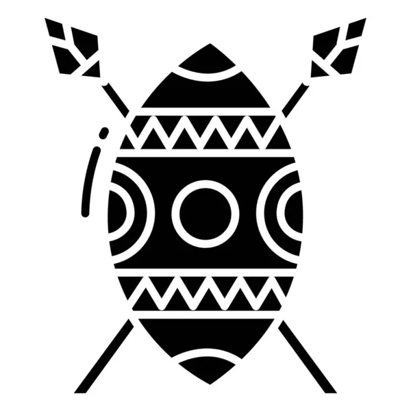 Tribal Ilustração Vetor Ícone Web — Vetor de Stock