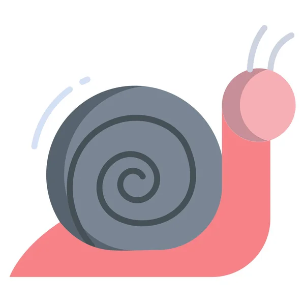 Caracol Ícone Web Ilustração Simples — Vetor de Stock