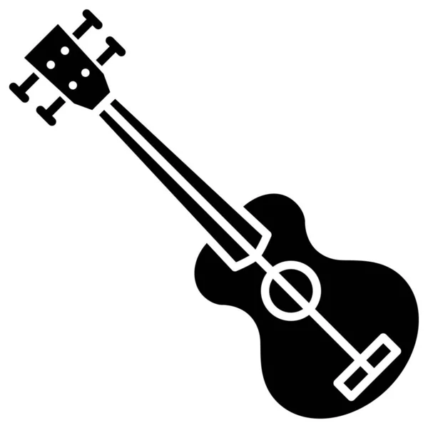 Ukelele Icona Web Semplice Illustrazione Vettoriale — Vettoriale Stock