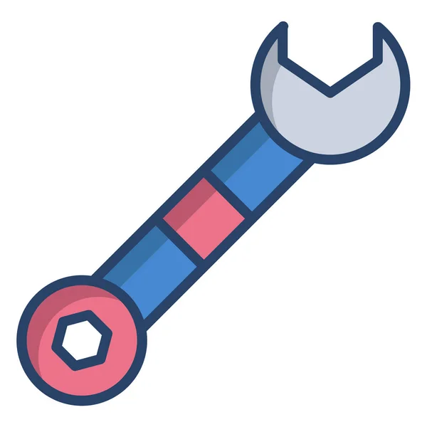 Wrench Web Icon Simple Illustration — Stock Vector