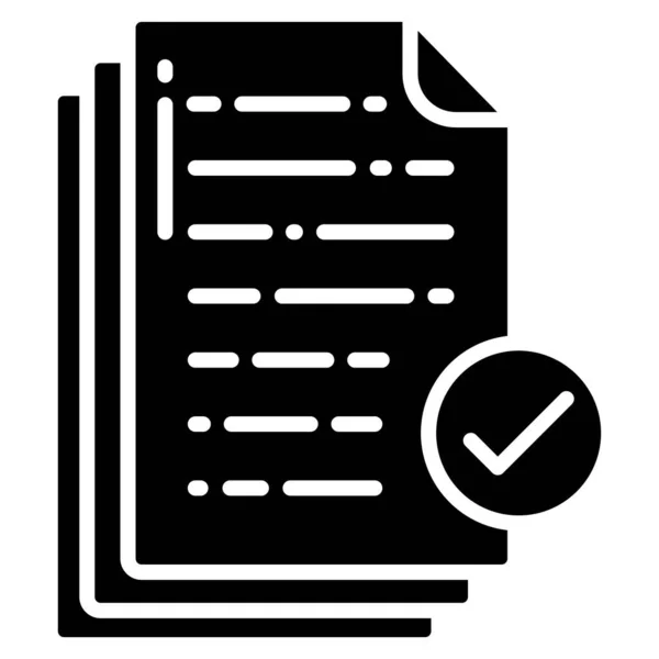 Lista Verificación Icono Web Ilustración Simple — Archivo Imágenes Vectoriales