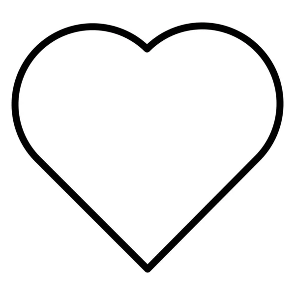 Серце Веб Іконка Проста Ілюстрація — стоковий вектор