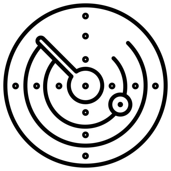 Radar Web Symbol Einfache Illustration — Stockvektor