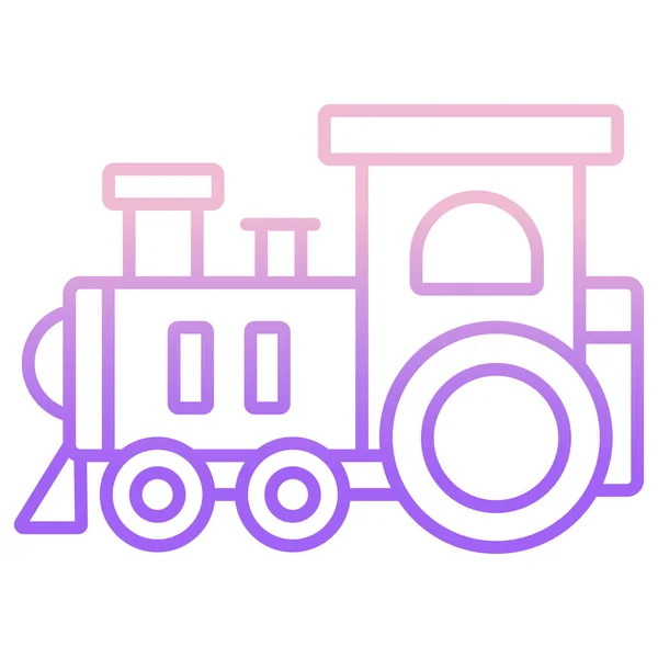 Tren Icono Web Ilustración Vectorial — Vector de stock