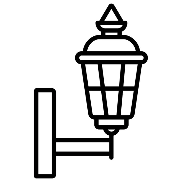 Street Light Prosty Ikona Wektor Ilustracja — Wektor stockowy