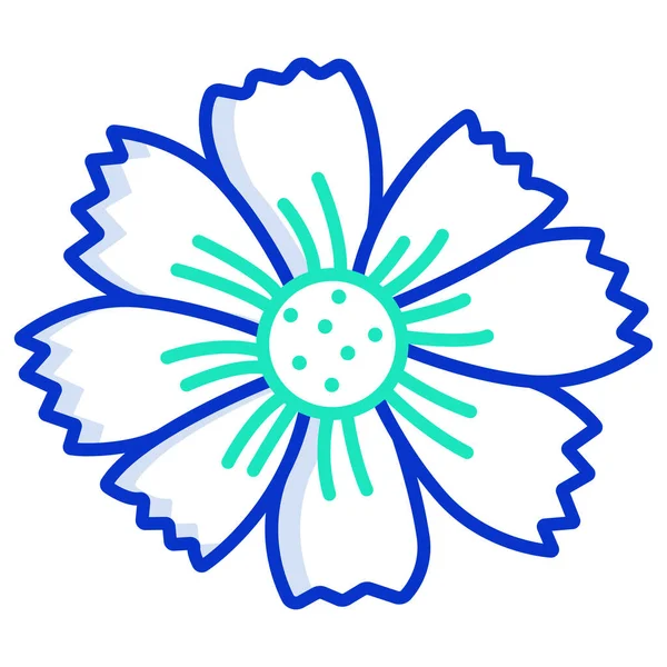 Flower Icon Simple Illustration Flowers Vector Icons Web — Stock Vector