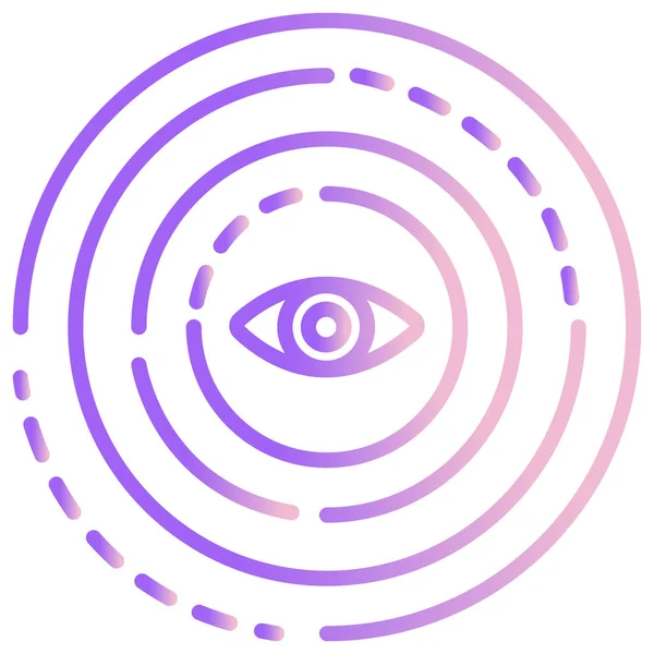 Eye Icon Trendy Style Isolated Background — Stock Vector