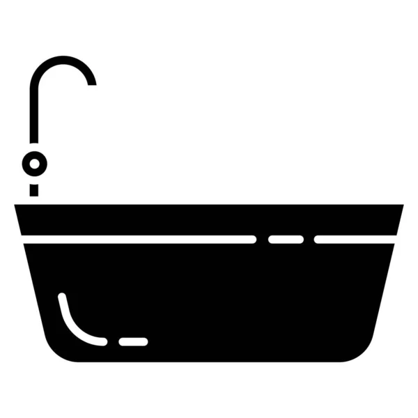 Vector Illustration Bathtub - Stok Vektor