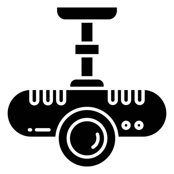 设备摄像头的实心图标 — 图库矢量图片