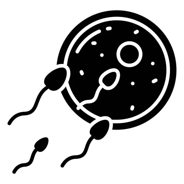 Huevo Esperma Icono Web Diseño Simple — Archivo Imágenes Vectoriales
