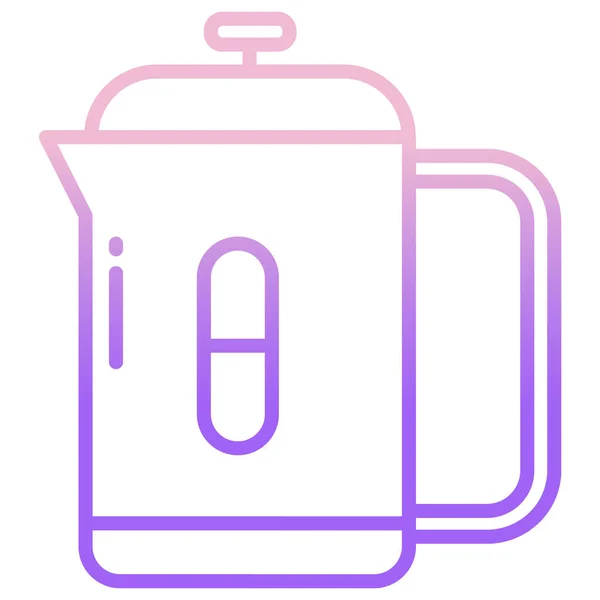 Kaffeemaschine Einfaches Design — Stockvektor
